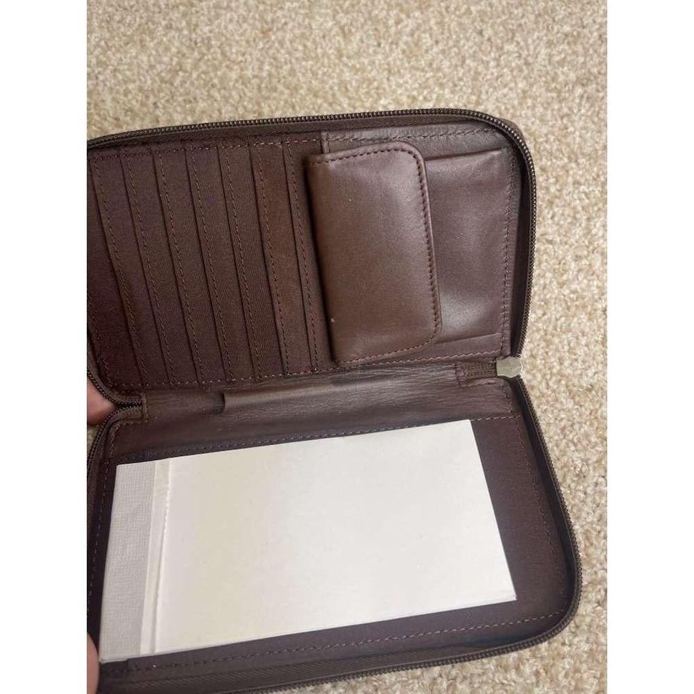 Leather Wallet & Organizer for Checks, Cash, Cards, IDs Unisex - Picture 4 of 8